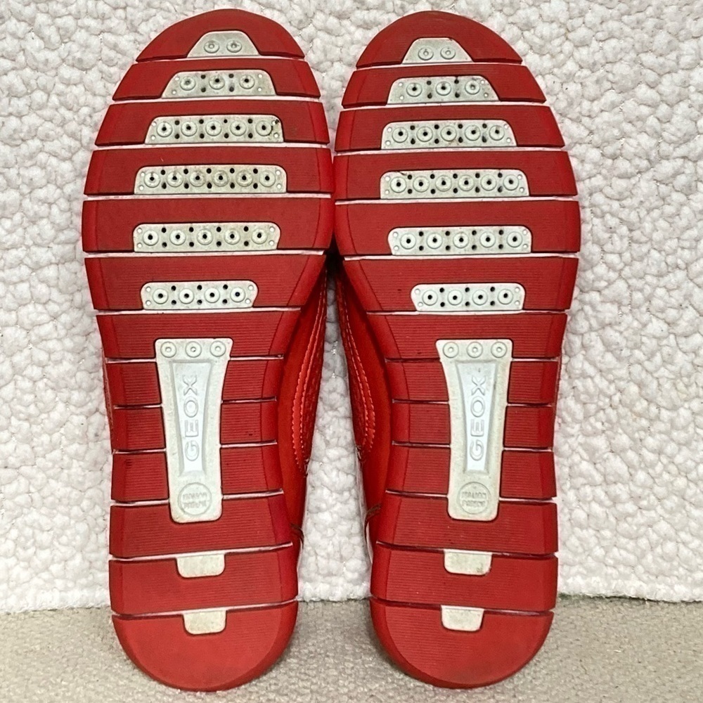 Geox Womens Respira Orange/Gold Casual Athletic Breathable Sneakers Shoes SZ 7 - Picture 8 of 12